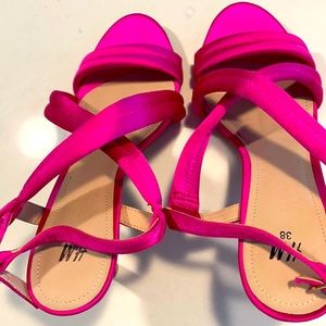 Hot pink H&M sandals